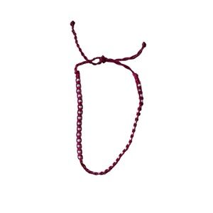 Elegant Red Braided Bracelet